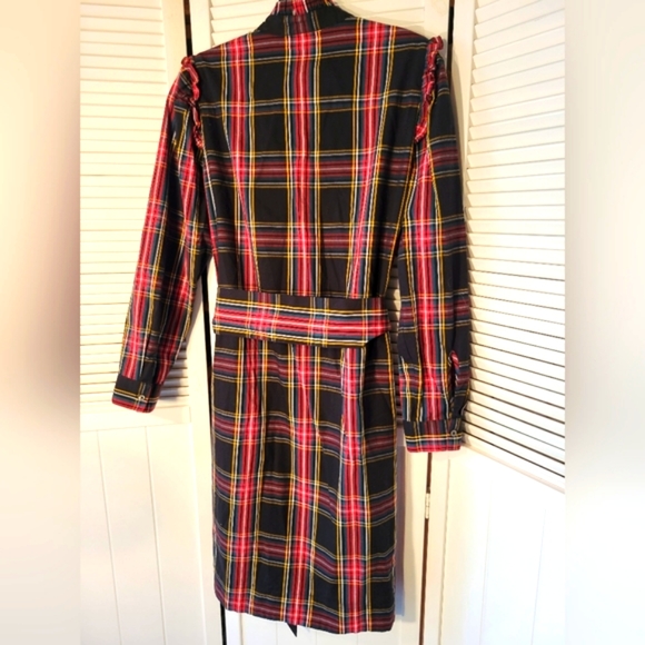 J.CREW  RUFFLENECK MINI SHIRTDRESS SZ2 - Picture 4 of 8